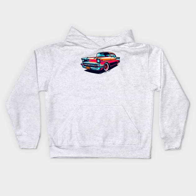 Chevrolet Bel Air Kids Hoodie by Vehicles-Art